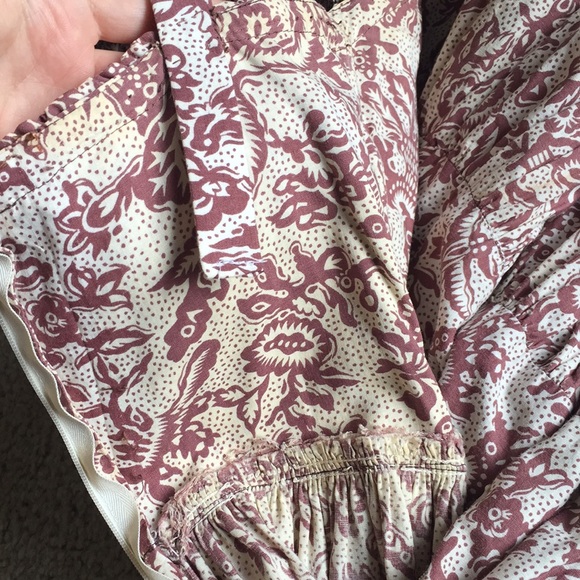 VINTAGE Brown Tiered Dress - Picture 8 of 8